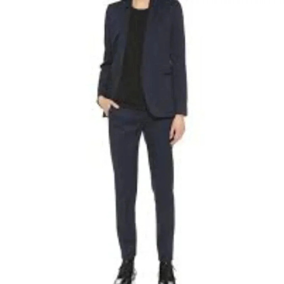 The Kooples Pants - 𝅺The Kooples Navy Dress  Pants Wool Black Contrasting 34